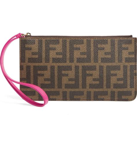 fendi wristlet pouch